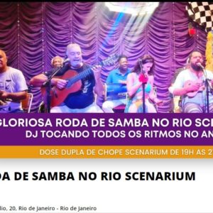 Gloriosa Roda de Samba no Rio Scenarium nesta sexta-feira (10)