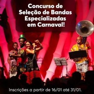 Riotur abre concurso para seleção de Bandas Especializadas em Carnaval